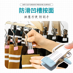 [夢巴黎] 夾子掛勾 掛勾夾 衣夾 褲夾 不鏽鋼夾 曬衣夾 晾衣夾 吊桿夾 夾式掛鈎 掛勾衣夾 襪夾 曬襪子 帽子收納, , large