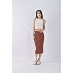 (S) 直線條橘色長裙二手衣, , large