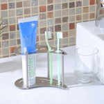 【真心良品】 月牙灣3孔不鏽鋼牙刷架/牙刷架置物架, , large