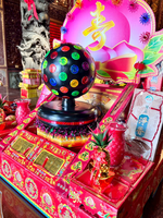[老食說]中六方電動五彩燈香盤(2尺3), , large