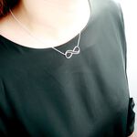 【Angel & Me】Love 雙 愛 無限 Infinity s925 純銀 項鍊 生日 週年 情人節, , large
