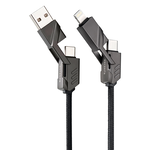 [RONEVER] 四合一鋅合金編織充電線 VPC187, , large
