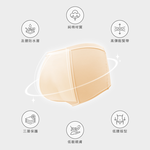 【伊柔EVEROY】舒適純棉低腰加高防漏生理內褲 M-2XL/Q內褲 9820-41膚, 膚色, large