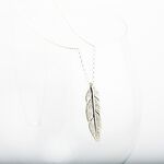【Angel & Me】印地安羽毛(大) Feather 925 純銀 項鍊 生日 週年 畢業 情人節 聖誕節 禮物, , large