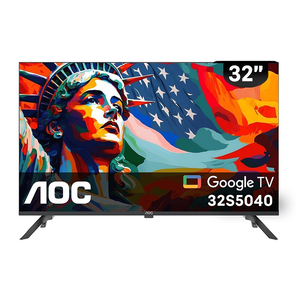 【AOC】 32吋 Google TV 智慧聯網液晶螢幕顯示器(32S5040)-全新僅箱損 福利品 無安裝