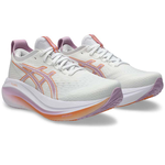 [秉宸] ASICS GEL-NIMBUS 27 (D) 女慢跑鞋 橘粉白 寬楦 1012B752-101, , large
