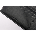 BALENCIAGA 經典LOGO牛皮8卡對開短夾/黑, , large
