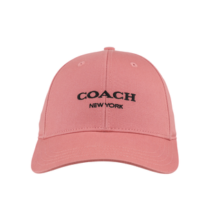 COACH 刺繡標誌棉質棒球帽 M-L/太妃糖粉