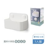 【收納精靈】RT-A8008 大置物盒 居家浴室 收納盒 內附無痕膠片-白色, , large