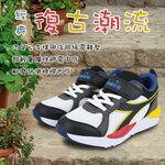 DIADORA迪亞多那 經典復古潮流童鞋 童運動鞋 魔鬼氈 寬楦 康特杯 輕量 吸震 減壓 抗菌 除臭 防滑 黑白 白粉, , large