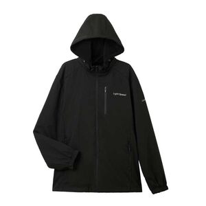 防風防水雙面穿保暖女外套-黑色M