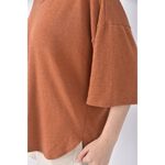 (F) farbe韓牌質感橘色長袖上衣二手衣, , large