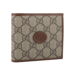GUCCI Interlocking G Logo 對開零錢袋短夾/棕色, , large