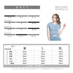 【AREX YOGA】 AS-7407 瑜珈服 女瑜珈衣 瑜珈短袖 女上衣 挖背上衣 冰絲衣 涼感衣 吸排衣 短袖上衣, , large