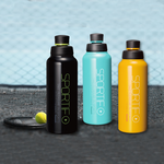 【日本孔雀Peacock】運動暢快直飲不鏽鋼保溫杯800ML-掛勾孔設計(旋蓋直飲口)-橘黃色, , large