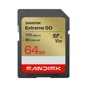 【SanDisk】Extreme GO 64G V30 UHS-I U3 SD SDXC 記憶卡