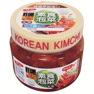 韓國正安素食泡菜(每罐約200g)