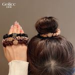 【Gulicc】古莉可 髮圈 高彈力 水鑽髮圈 4入裝, , large