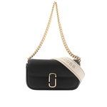MARC JACOBS THE J MARC 平滑牛皮翻蓋迷你二用包/黑色, , large