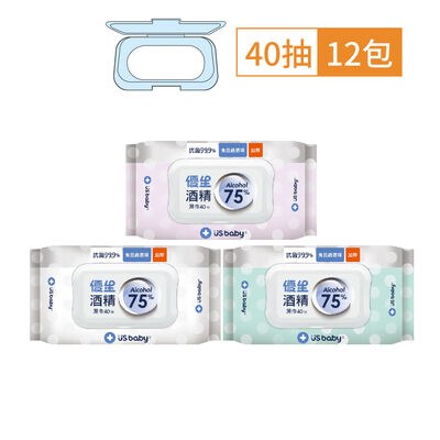 優生酒精濕巾40抽超厚型75-12入