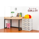 [Y HOUSE] Freely stackable two-compartment drawer storage box storage cabinet plastic storage box, , large