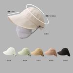 【A&R】防水速乾可折內網款半空頂遮陽帽 寶貝粉, , large