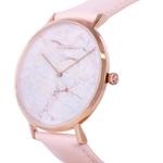 [MEDOTA] Marble collection pink leather strap watch / MB-6802, , large