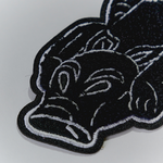 9 Pigs Embroidered Keychain, , large