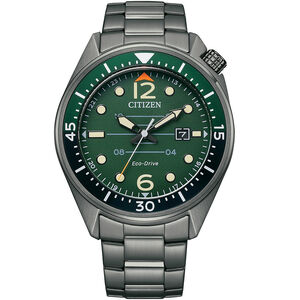 CITIZEN 星辰 光動能潮男時尚大三針手錶-綠 AW1717-81X,  CITIZEN 星辰 光動能潮男時尚大三針手錶-綠 AW1717-81X