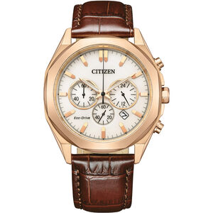 CITIZEN 星辰 光動能紳士計時手錶 CA4593-15A