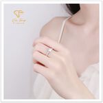 【CF鑽飾】戒指 莫桑鑽《麻花六爪》1克拉, , large