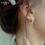 【Gulicc】古莉可 耳環 韓國輕奢纏繞珍珠耳環, , large