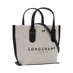 LONGCHAMP Essential 帆布及牛皮手提/斜背二用包(XS)/自然色, , large