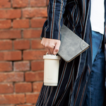 【日本孔雀Peacock】316不鏽鋼 手提式City城市 咖啡杯 保冷保溫杯300ML(耐衝擊底座)-岩灰, , large