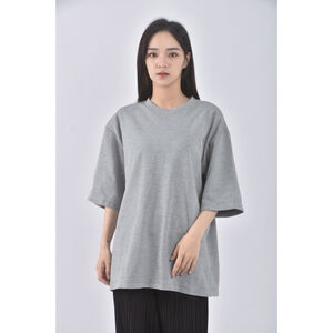 (L) uniqlo質感棉質圓領黑色短袖上衣二手衣