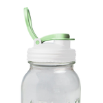 reCAP® 16oz Pint Mason Jar POUR cap Lid Regular Mout-White&Green, , large