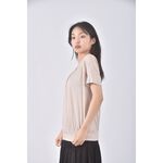 (S) lativ棉質杏色短袖上衣二手衣, , large