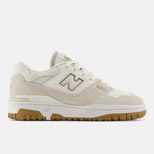 Kixpress-New Balance 女 復古鞋 休閒 運動 B楦 NB 550 皮革 簡約 穿搭 膠底 米 [BBW550TB]