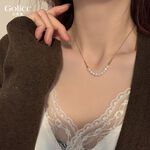【Gulicc】古莉可 項鍊 韓版復古淡水珍珠 鎖骨鍊, , large