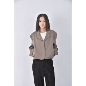 (S) agnes b西裝棕色外套二手衣