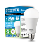 Everlight億光 6入組 12W 環保節能標章LED燈泡(白光), 白光, large