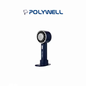 【Leo手機周邊專賣店】POLYWELL 手持冰敷風扇 / 底座款 / 深藍色