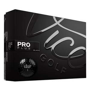 Vice Pro Plus Golf Balls - Black (12/DZ)