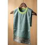 [Kaimei Cotton] Randomly excellent MIT made in Taiwan pure cotton breathable adult bib/spit napkin printed style, , large