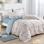 【Betrise】Huamengtianyuan | Environmentally friendly printing and dyeing anti-mite antibacterial 100% combed cotton dual-purpose quilt bed sheet set - extra large, , large