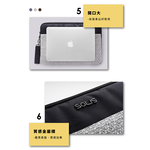SOLIS 煙燻石系列  15.7吋筆電保護套-麻花白, , large