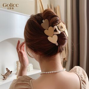 【Gulicc 】古莉可 髮夾 韓版漸層色愛心髮夾