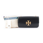 Tory Burch Eleanor 大標誌長型翻蓋小款二用包/黑色, , large