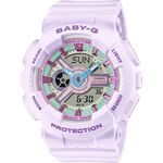 CASIO 卡西歐 BABY-G 粉紫色 柔和色調手錶 BA-110XPM-6A, , large