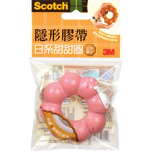 【龍品文創】3M 1/2" 810BD 波提甜甜圈膠台-雙層草莓